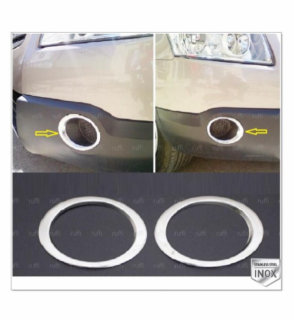 FAMS OTO AKSESUAR Nissan Qashqai Krom Sis Çerçevesi  2007-2010 Paslanmaz Çelik ürün görseli 1