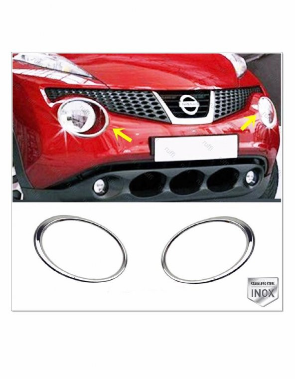 FAMS OTO AKSESUAR Nissan Juke Krom Far Çerçevesi 2 prç. 2010-2014 ARASI P. Çelik ürün görseli 1