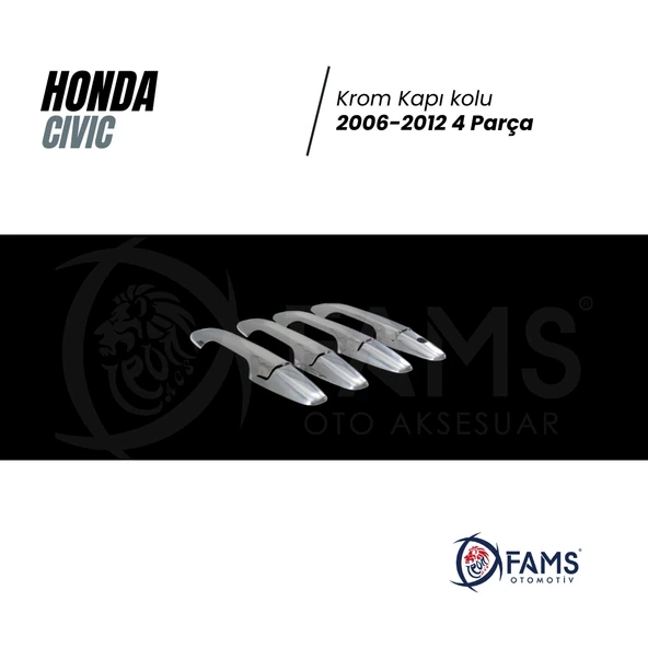 Honda Civic Krom Kapı Kolu 4 Kapı 2006-2012 P. Çelik - Resim 2