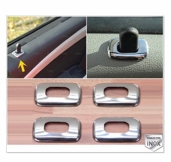 FAMS OTO AKSESUAR Dacia Logan Krom İç Kilit Buton Çerçeve 4prç. 2004-2012 ürün görseli 1