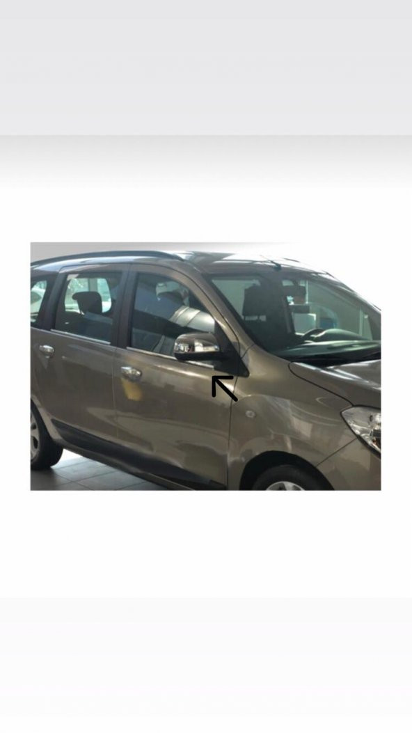 FAMS OTO AKSESUAR Dacia Lodgy Krom Ayna Kapağı 2 parça PASLANMAZ ÇELİK 2012 üzeri ürün görseli 1