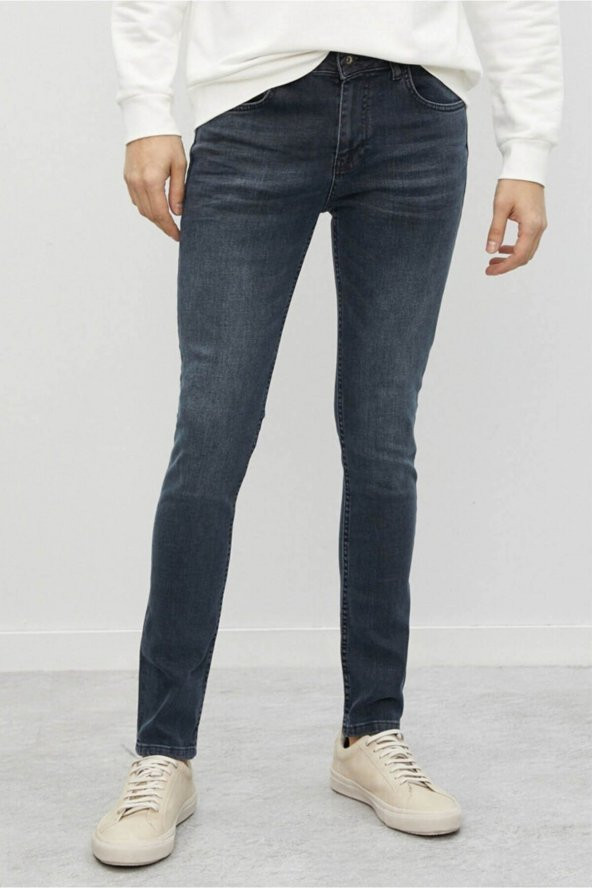 Erkek Jean Pantolon Indigo - Resim 3