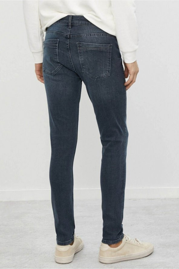 Erkek Jean Pantolon Indigo - Resim 4