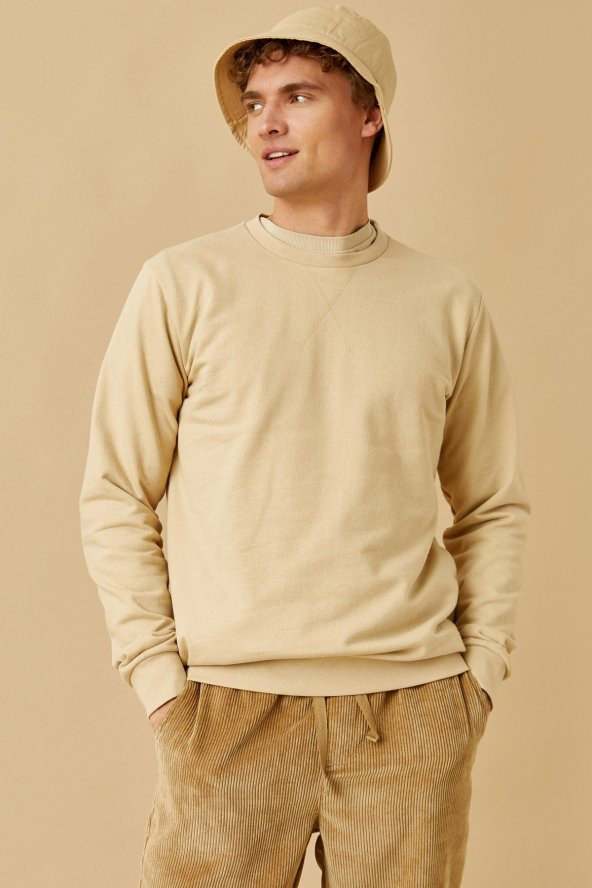 Basic Sweatshirt Pamuklu ürün görseli 1