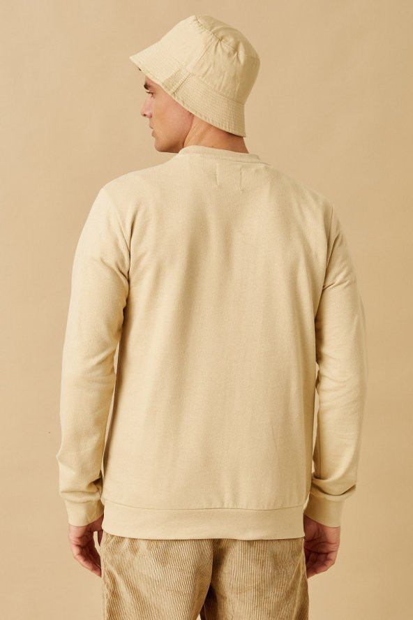 Basic Sweatshirt Pamuklu - Resim 4