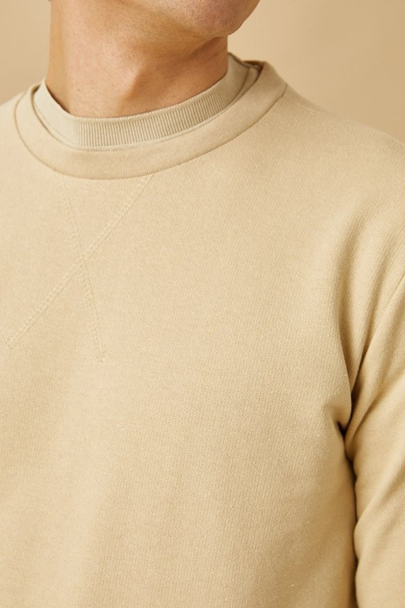 Basic Sweatshirt Pamuklu - Resim 5