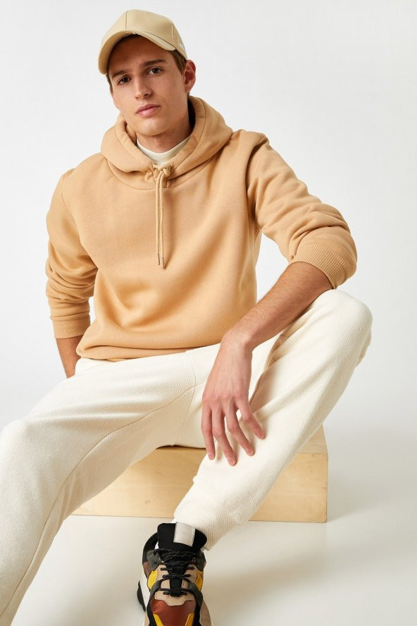 Basic Kapşonlu Sweatshirt ürün görseli 1