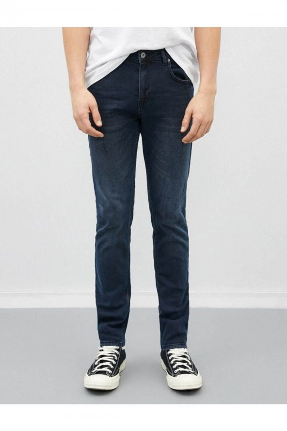 Erkek Jean Pantolon Indıgo - Resim 3