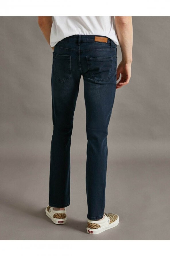 Erkek Jean Pantolon Indıgo - Resim 8