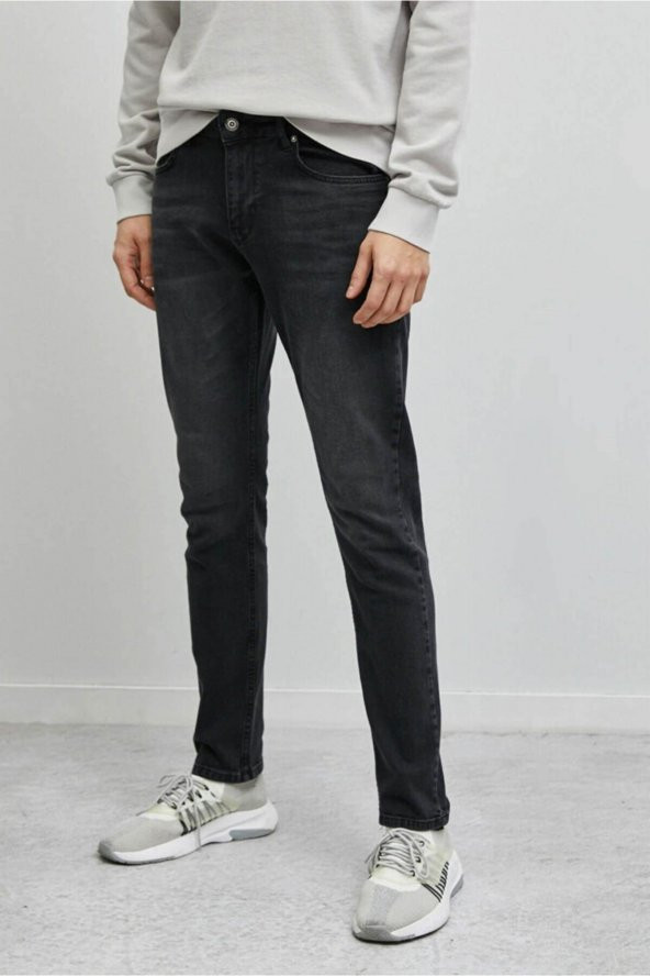 Erkek Jean Pantolon Siyah - Resim 3