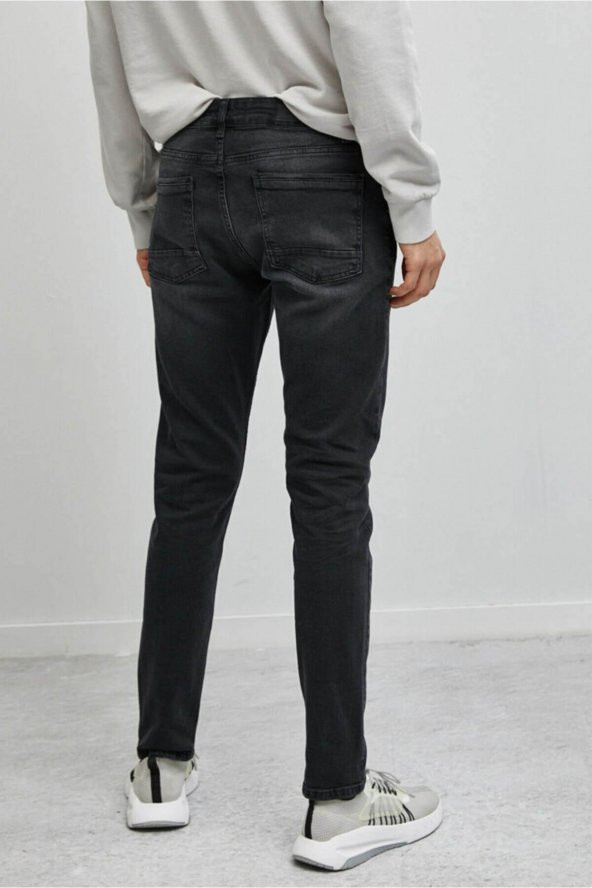 Erkek Jean Pantolon Siyah - Resim 4