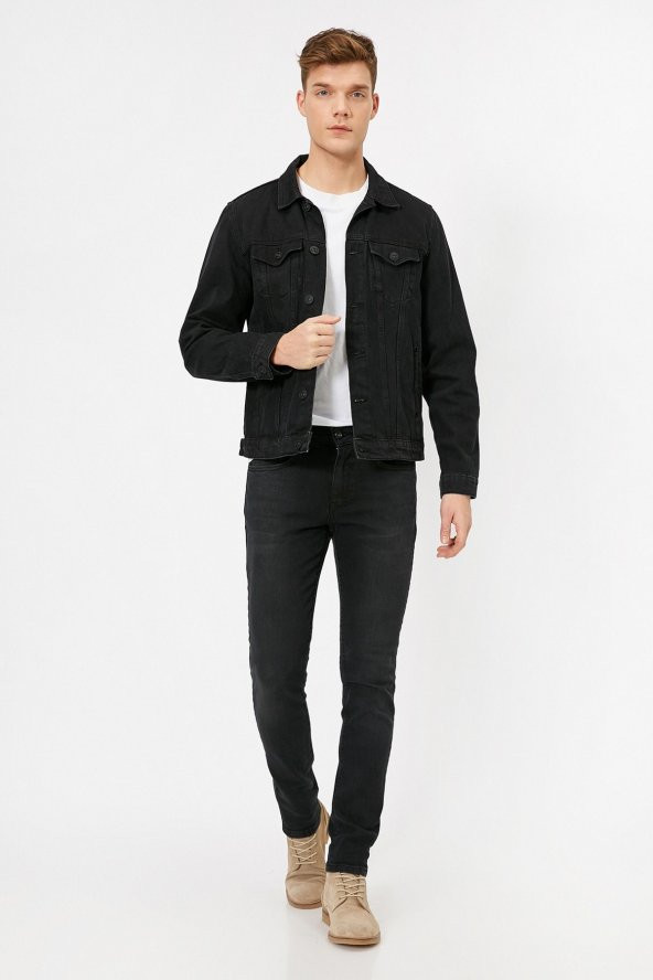Erkek Siyah Jean 0YAM43153YD - Resim 2