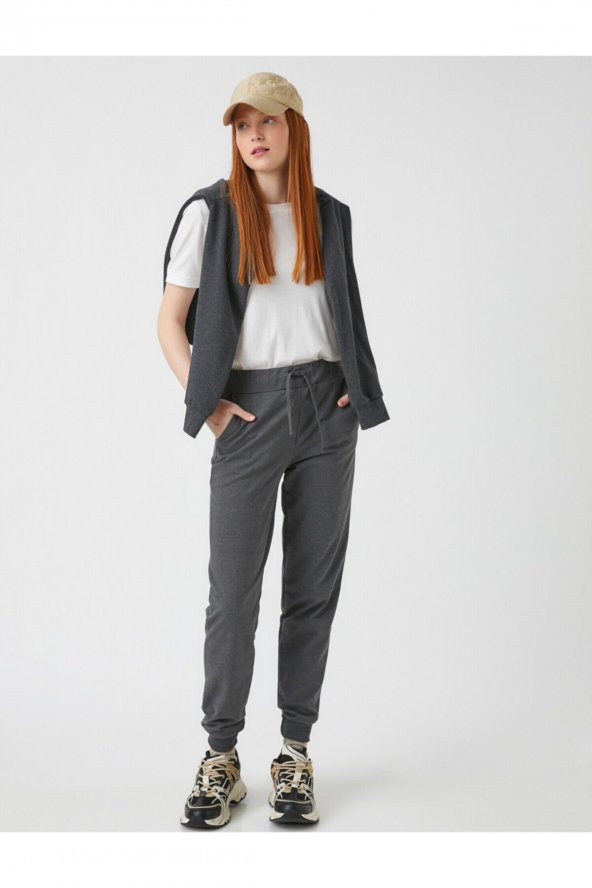 Beli Lastikli Jogger Eşofman Altı - Resim 2