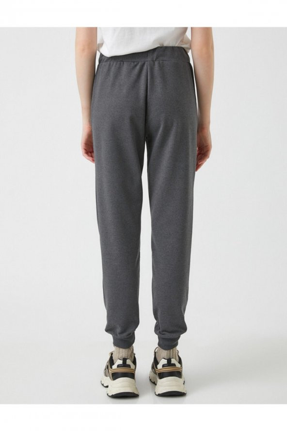 Beli Lastikli Jogger Eşofman Altı - Resim 4