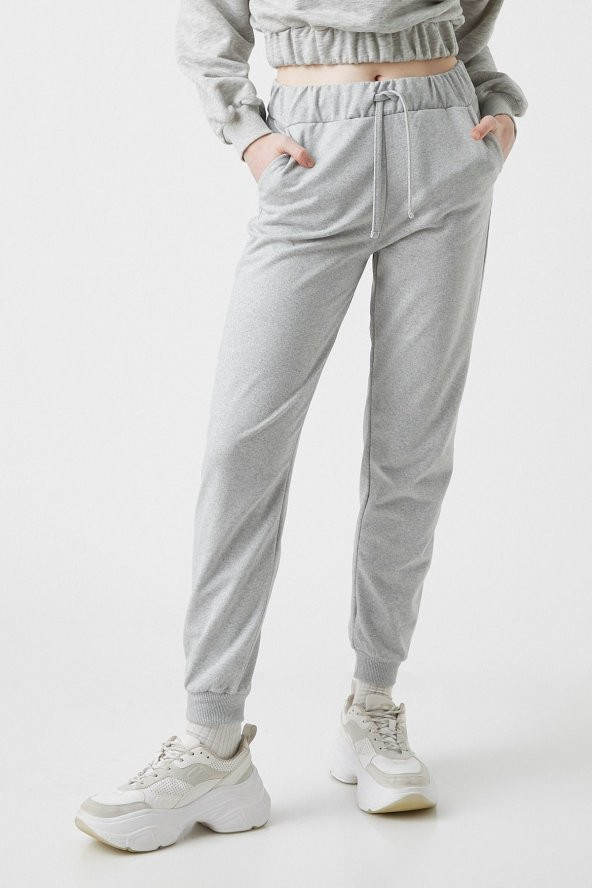 Beli Lastikli Jogger Eşofman Altı - Resim 11