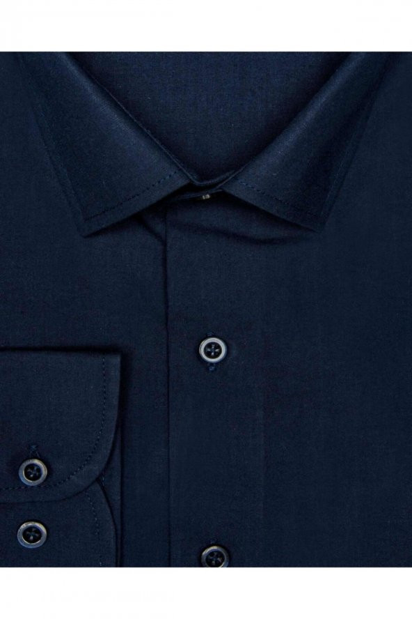 Slim Fit Filafil Erkek Gömlek - Resim 4