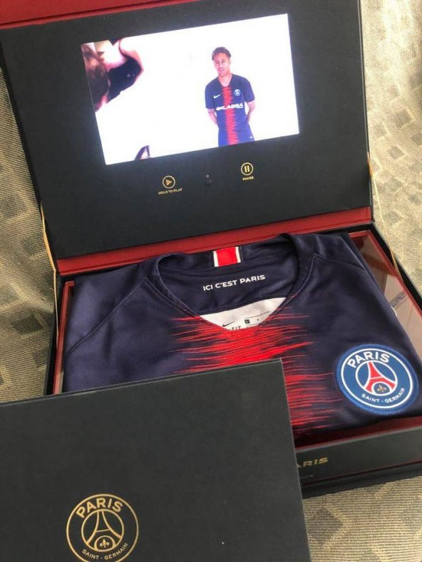 PSG Sponsorluk Forması Hediye Kutusu 2018 - PSG Koleksiyonluk LCD Ekranlı Hediye Kutusu ürün görseli 1