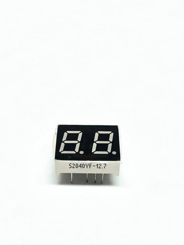 2 Karakter 7 Segment Led Display Kırmızı - 9 Pin Nümerik Gösterge - Resim 9