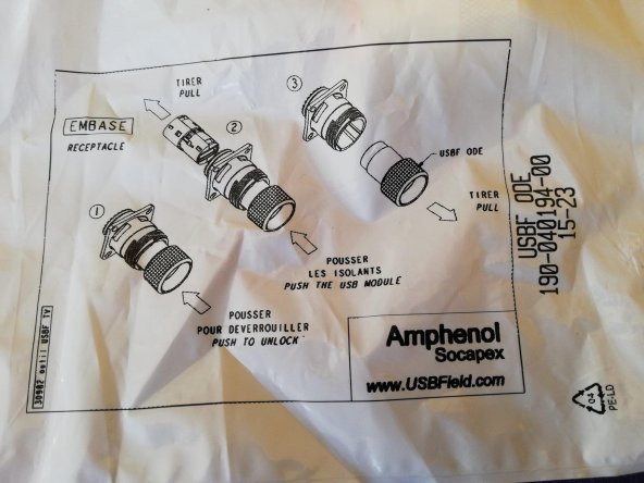 Amphenol Socapex USBF ODE Konnektör - Resim 3