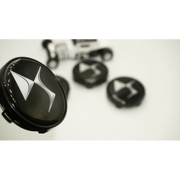 Citroen DS Logo Jant Göbeği Kapak Seti 60mm ürün görseli 1