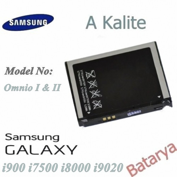 Samsung i900 Batarya Omnia i7500 Galaxy i8000 Omnia 2 i9020 Uyumlu Yedek Batarya ürün görseli 1