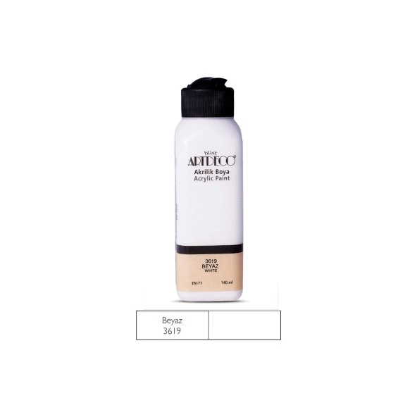 Artdeco Akrilik Boya 140 ML Beyaz Akrilik Boya (12 Adet) ürün görseli 1