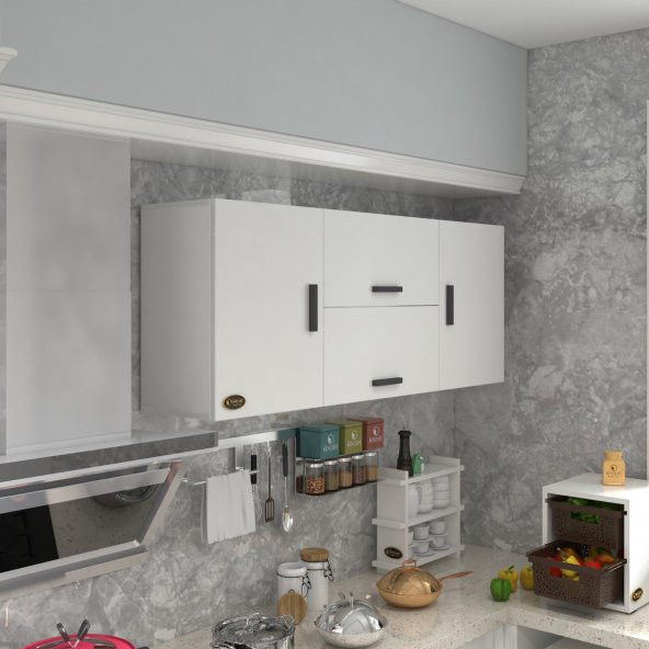 Kenzlife hazır mutfak lucida byz 060*150*22 mutfak banyo dolabı kapaklı raflı ürün görseli 1