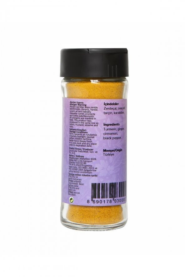 Altın Süt Baharat Karışımı - 50 gr - Resim 2