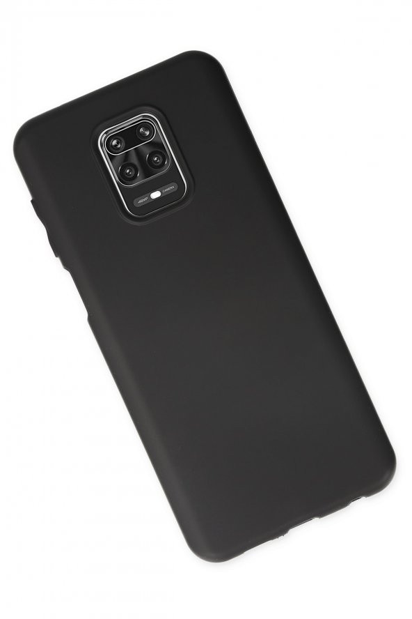 Xiaomi Redmi Note 9 Pro Kılıf Yumuşak Dokulu Silikon  - Siyah ürün görseli 1
