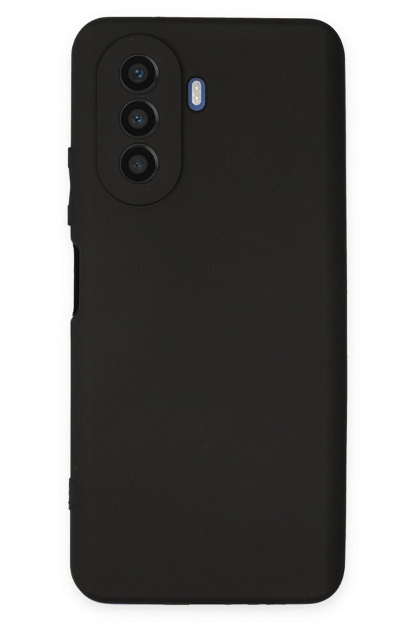 Huawei Nova Y70 Kılıf Yumuşak Dokulu Silikon  - Siyah ürün görseli 1