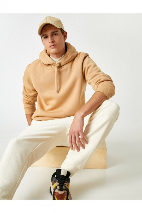 Basic Kapşonlu Sweatshirt ürün görseli 1
