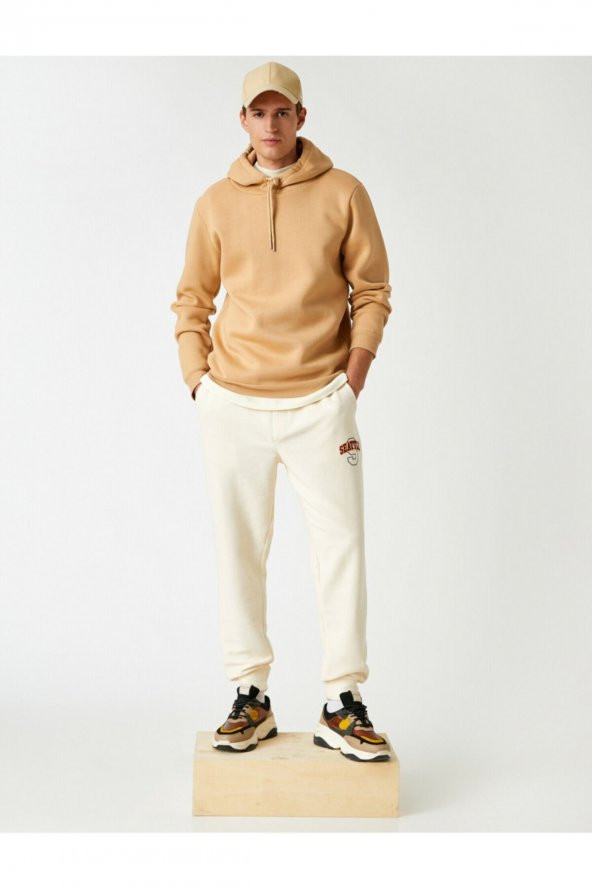 Basic Kapşonlu Sweatshirt - Resim 2
