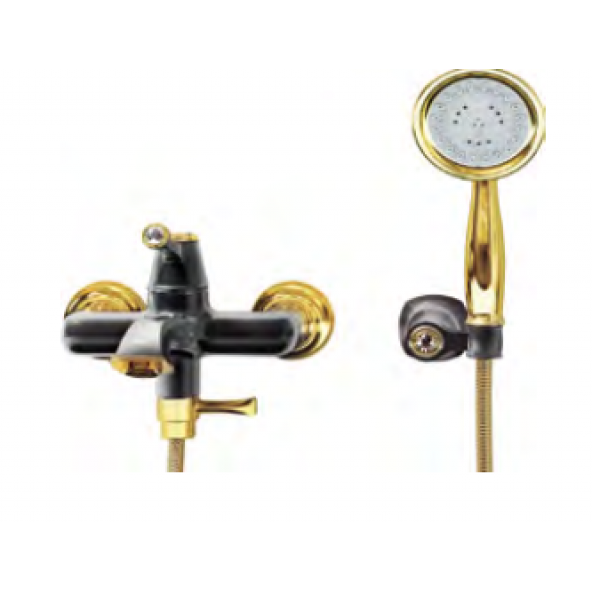 Creavit EG2500-S Elegant Banyo Armatürü - Siyah&Altın ürün görseli 1