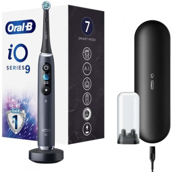 Oral-B iO 9 Şarjlı Diş Fırçası Siyah ürün görseli 1