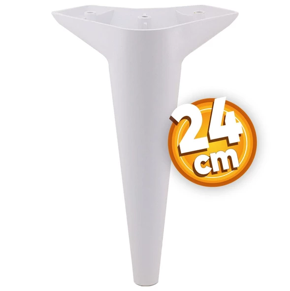 Aspen Lüks Mobilya Kanepe Koltuk Tv Ünitesi Konsol Yükseltici Ayağı Ayakları 24 Cm Beyaz Ayak ürün görseli 1