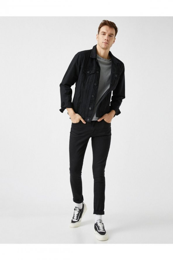 Skinny Fit Kot Pantolon - Michael Jean - Resim 2