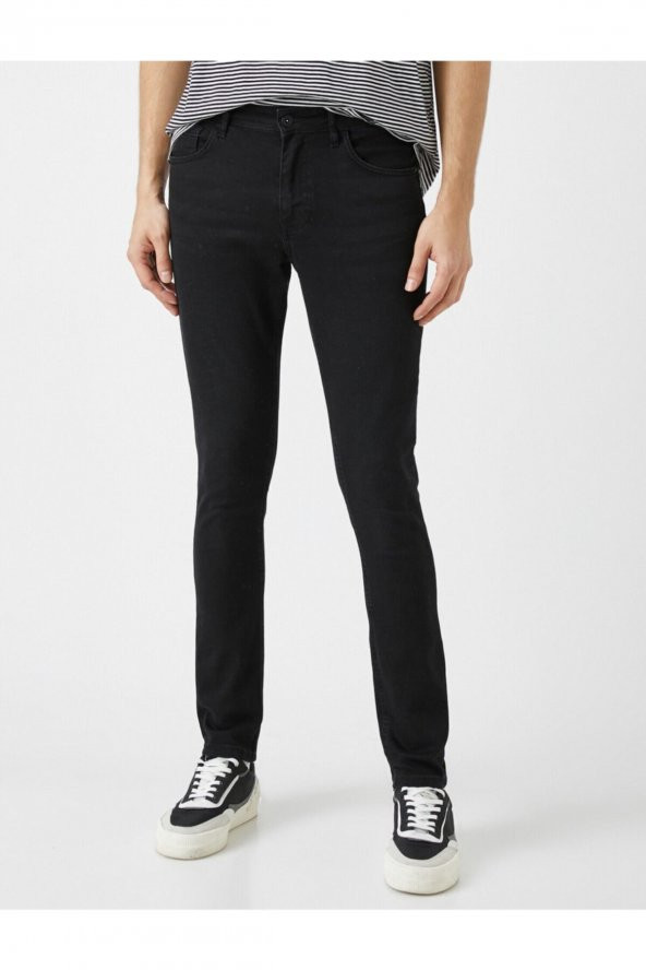 Skinny Fit Kot Pantolon - Michael Jean - Resim 3