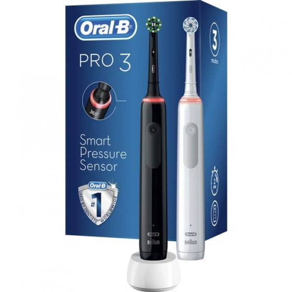 Oral-B Pro 3 3900 2'li Şarjlı Diş Fırçası ürün görseli 1