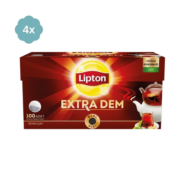 Lipton Extra Dem 3.2 gr 100lü Demlik Poşet Çay - Resim 4
