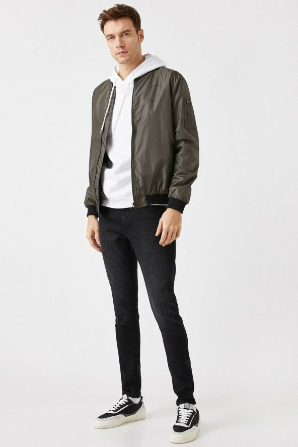 Erkek Siyah Jeans 1YAM43059MD - Resim 2