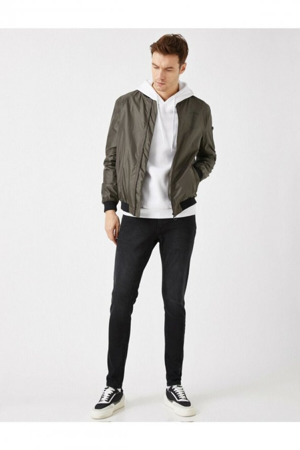Erkek Siyah Jeans 1YAM43059MD - Resim 6