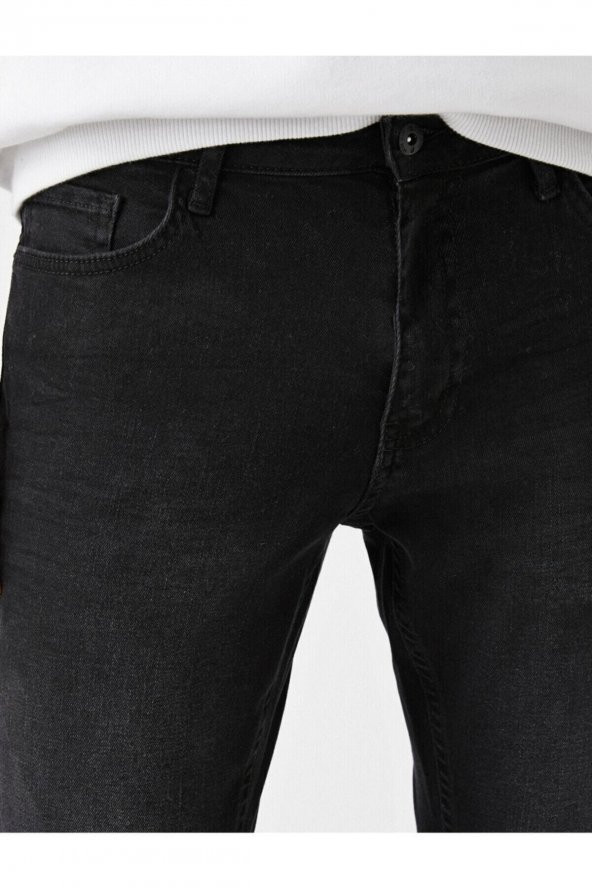 Erkek Siyah Jeans 1YAM43059MD - Resim 10