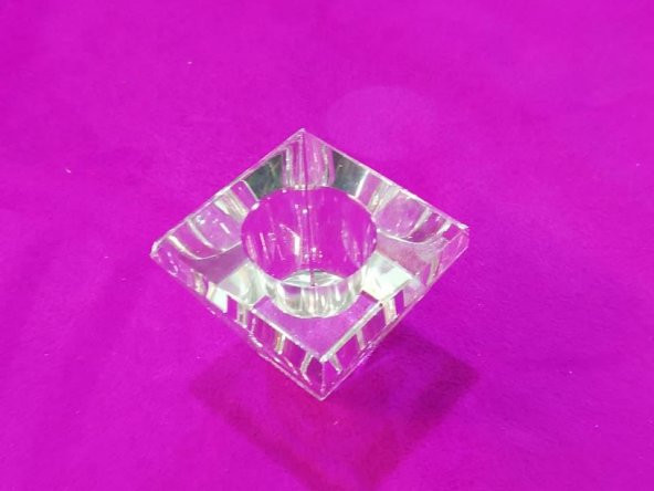 4x4 cm KRİSTAL MUMLUK - Resim 2