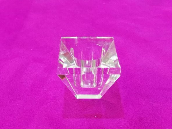 4x4 cm KRİSTAL MUMLUK - Resim 3