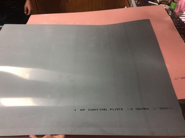 1060x795mmx1.15mm 2 Adet Vernikli Transfer Plaka Varnishing Plate ürün görseli 1