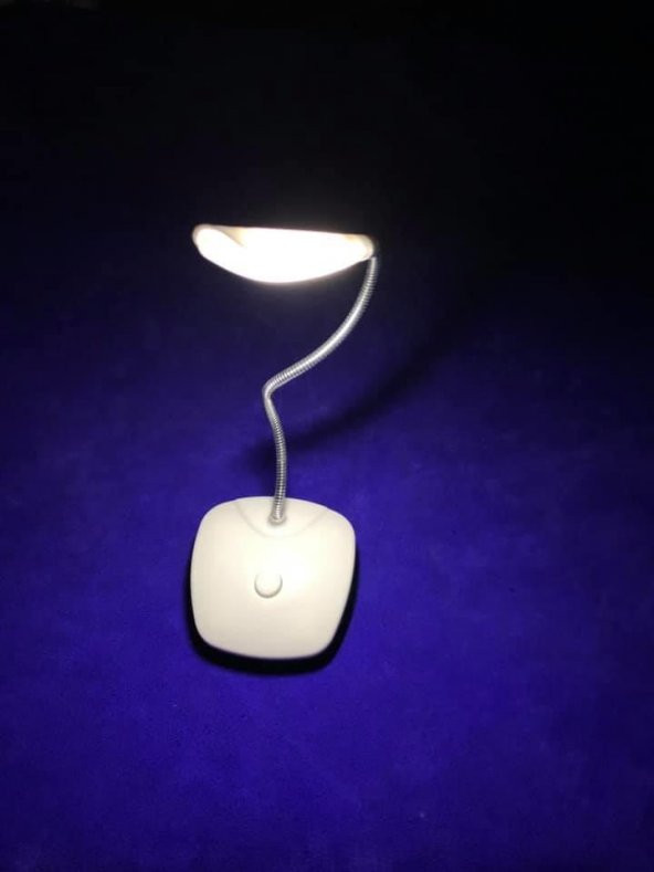 Mini Led Masa Lambası - Pilli Kitap Okuma Işığı - Led Lamba - Resim 6