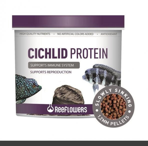 ReeFlowers Cichlid Protein Pellet 1,2 MM 1000 ML ürün görseli 1