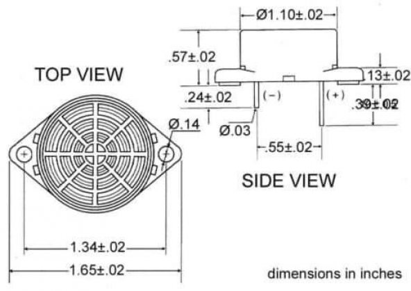 Velleman Sv2 Buzzer 4-15v DV / 15mah Pcb Type - Resim 4