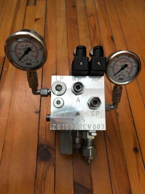 3500 Psi Basınç Şalterli Kontrol Valfi Göstergesi - Marine Basınç Kontrol Valfi ürün görseli 1