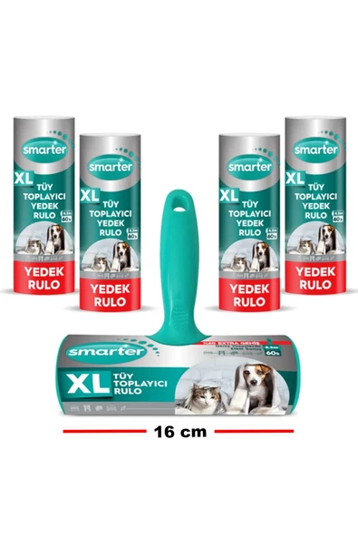 SMARTER XL TÜY TOPLAYICI RULO + 4 YEDEK RULO ürün görseli 1